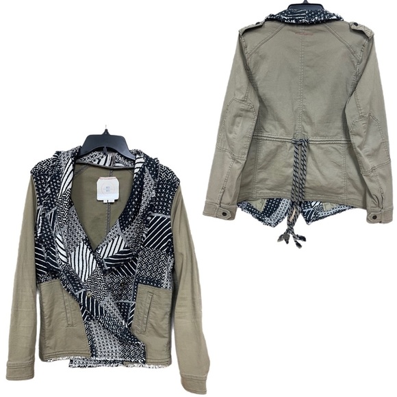 Hei Hei by Anthropologie  Fieldwork Anorak Military Jacket size Small - Picture 8 of 16